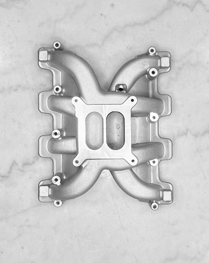 Dual Plane Carburetor Intake Manifold For Cathedral Port LS Engines Dual Plane Carburetor Intake Manifold For Cathedral Port LS Engines