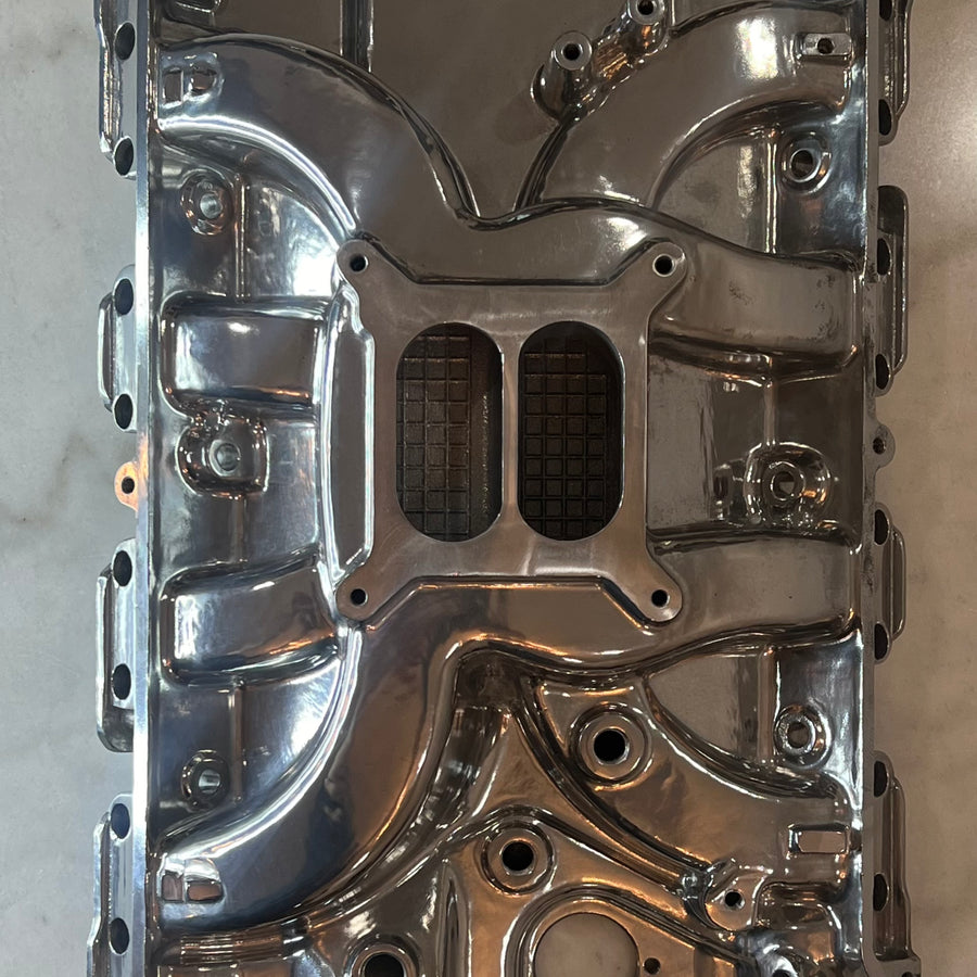 Polished Aluminum Intake Manifold For Ford FE Series  Dual Plane 1500-6500 RPM Polished Aluminum Intake Manifold For Ford FE Series  Dual Plane 1500-6500 RPM