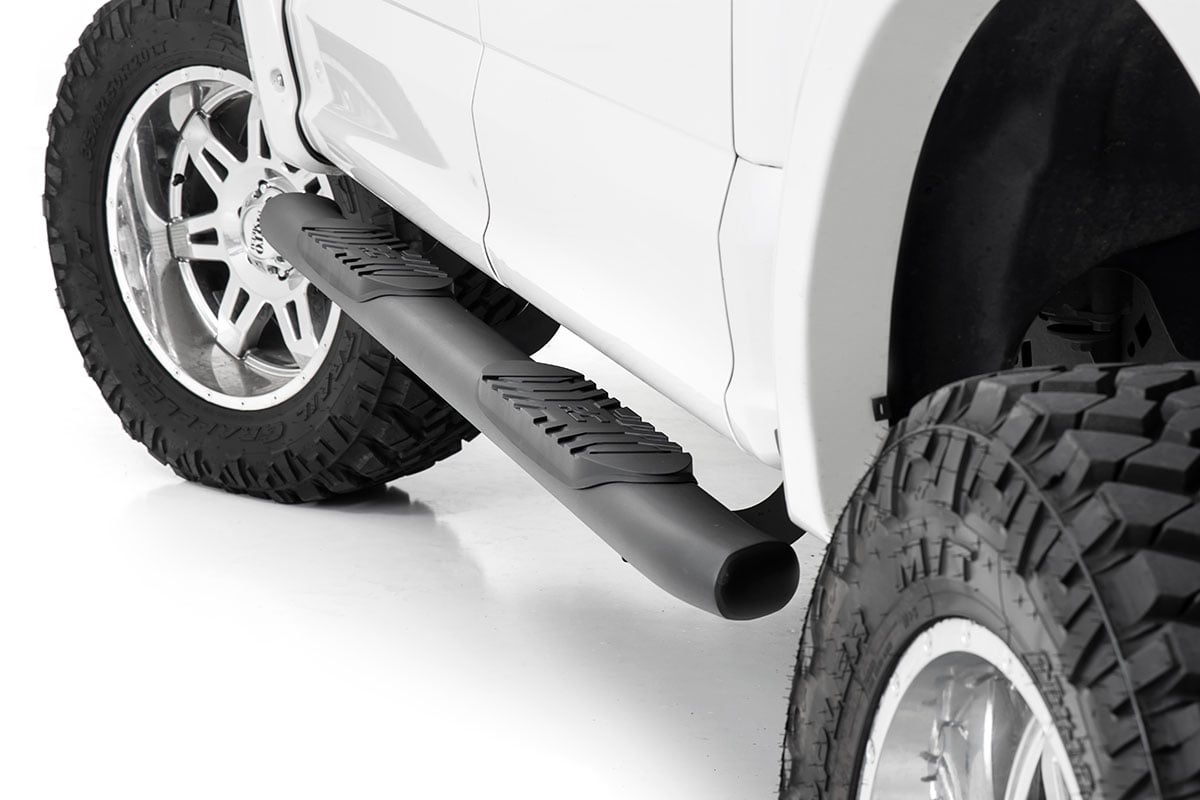 Oval Nerf Step | Crew Cab | Black | Ford F-150/F-150 Lightning/Raptor (15-24)