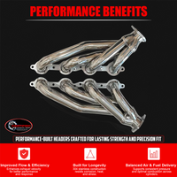 Stainless Shorty Headers – LS Swap 4.8–6.2 with Upgraded MLS Gaskets