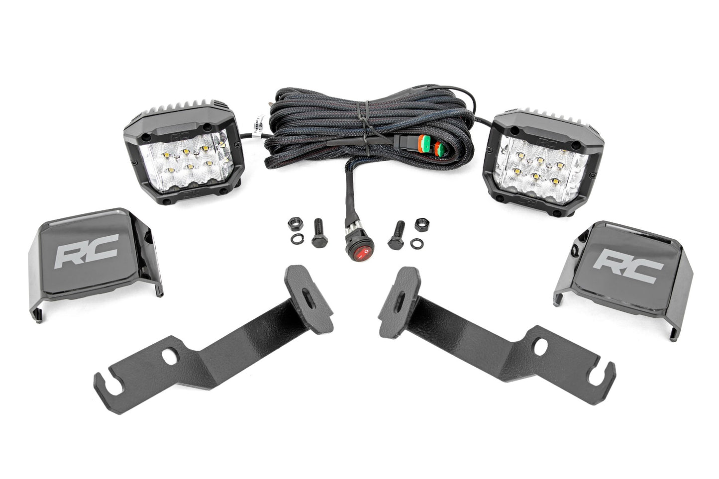 LED Light Kit | Ditch Mount |  3" OSRAM | Wide | Toyota Tacoma 2WD/4WD (05-15)