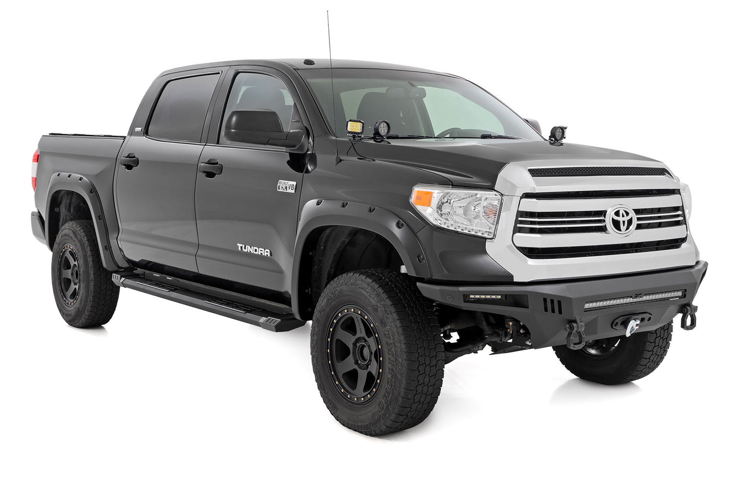 HD2 Aluminum Running Boards | Crewmax Cab | Toyota Tundra 2WD/4WD (2007-2021)