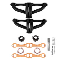 Black Block Hugger Headers – SBC