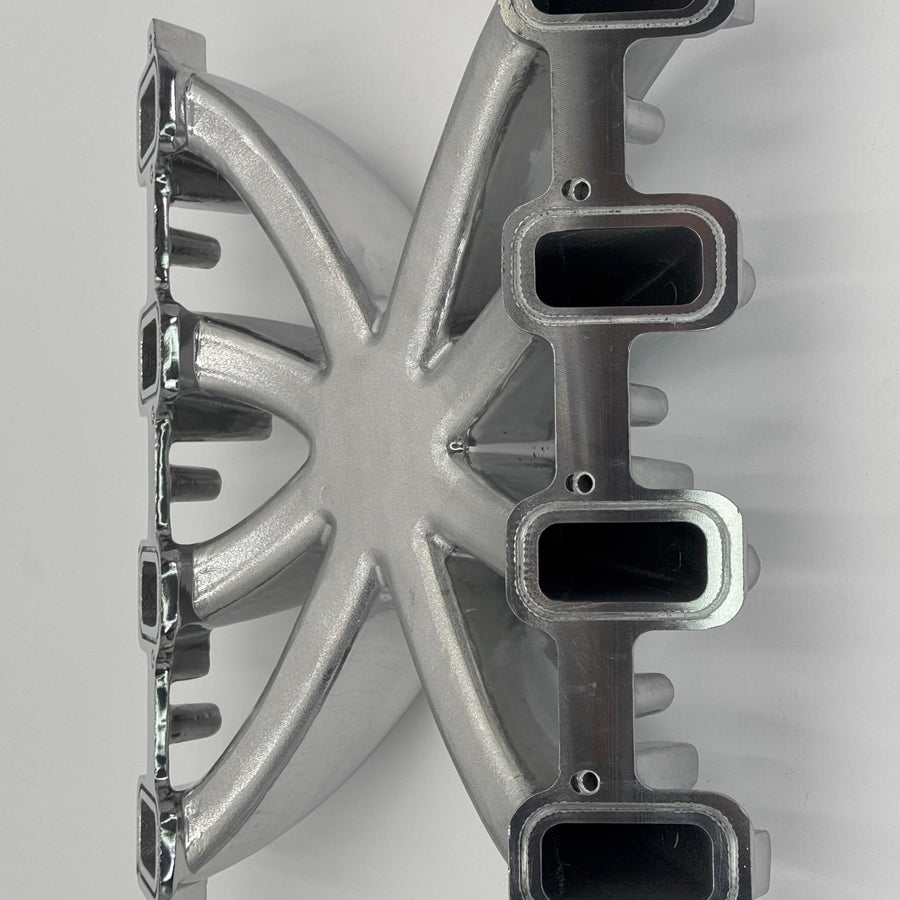 Polished Aluminum Single Plane Carburetor Swap Intake Manifold Compatible with GM LS Gen III/IV LS3 L92 Engines 6.2L V8 Rectangular Port Heads 2500-7000 RPM With Seals & Bolts L76 L76 L77 L94 L96 6.0L