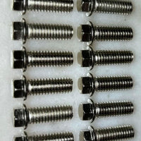 Header Bolts Chrome Set of 12 for Small Block and Big Block American V8 Engines 3/8-16 Thread Corrosion Resistant Alloy Steel for Chevy Ford Mopar Muscle Cars Hot Rods Restoration
