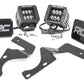 LED Light Kit | Ditch Mount | 2" Black Flood Pair | Toyota 4Runner (10-24)