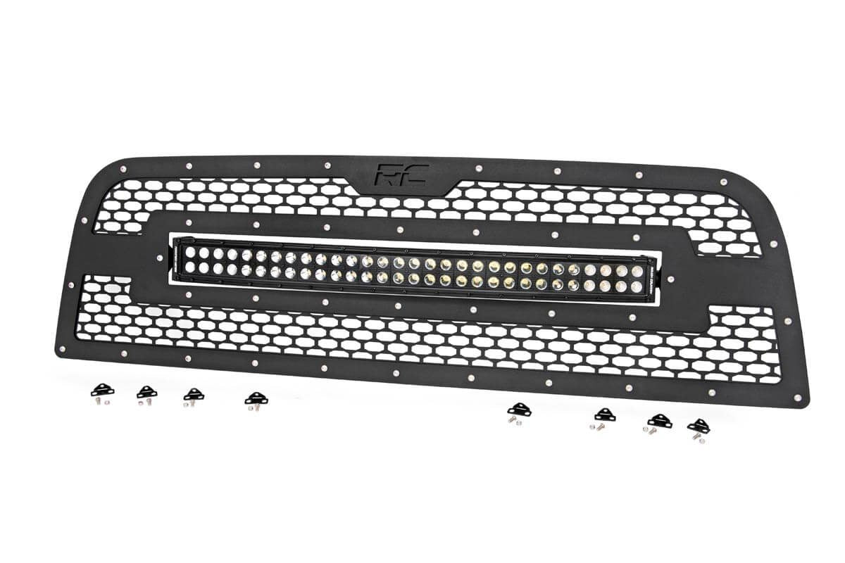 Mesh Grille | 30" Dual Row LED | Black | Ram 2500/3500 (13-18)