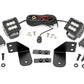 LED Light | RR Cage Mount | 2" Black Flood Pair | Polaris Ranger 1000/Ranger XP 900/1000