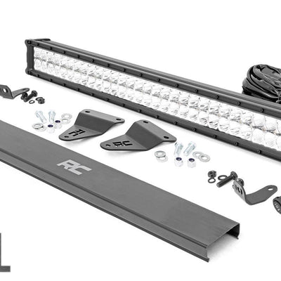 LED Light Kit | Bumper Mount | 30" Chrome Dual Row | White DRL | Toyota 4Runner (14-20)