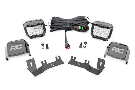LED Ditch Light Kit | 3in OSRAM Pair | Wide | Chevy/GMC 1500 (14-18)
