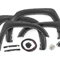 Pocket Fender Flares | 6 & 8' Bed | Gloss Black | Toyota Tundra (14-21)