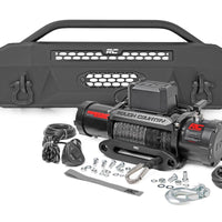 Front Bumper | Hybrid | 9500-Lb Pro Series Winch | Synthetic Rope | Toyota Tacoma (16-23)