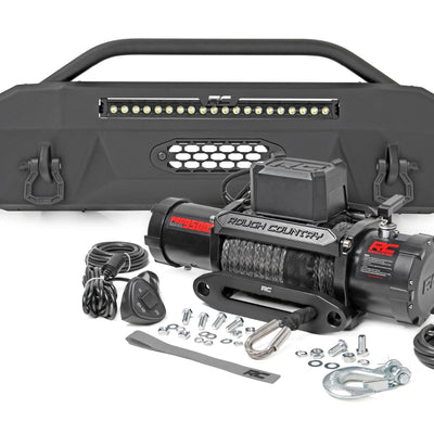 Front Bumper | Hybrid | 20" Blk DRL LED | Toyota Tacoma 4WD (2016-2023)