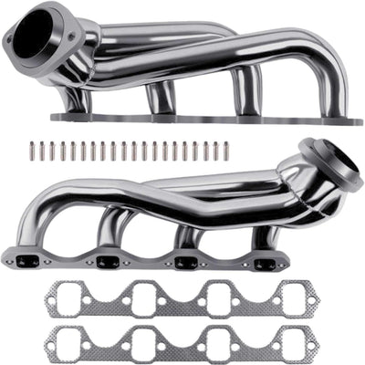Stainless Steel Shorty Exhaust Headers Compatible with Ford Mustang 1979–1993 5.0L V8