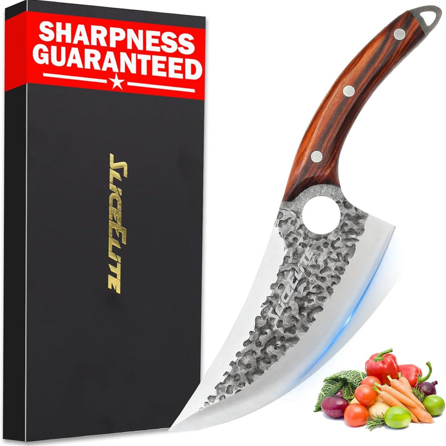 SliceElite Hand-Forged Viking Knife | Precision Boning & Meat-Cutting Tool with Gift Box | Professional Chef Knife for BBQ & Kitchen
