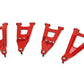 Red Forged Alum High Clearance 2" Fwd Offset Control Arms w/Ball Joints | Polaris Ranger 1000XP