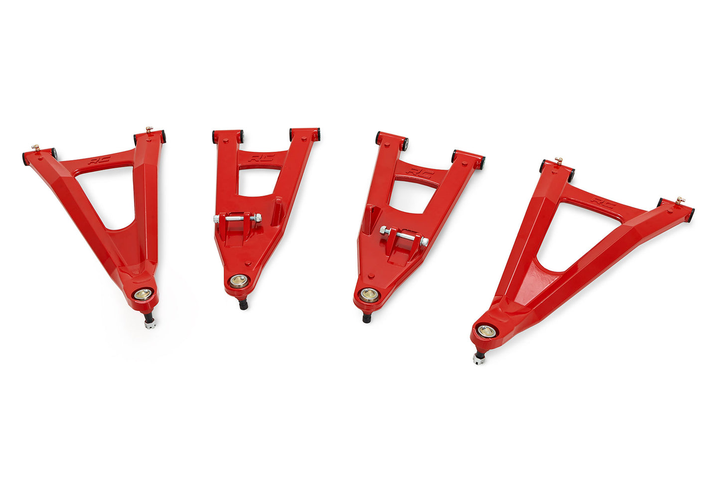 Red Forged Alum High Clearance 2" Fwd Offset Control Arms w/Ball Joints | Polaris Ranger 1000XP