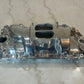 Polished Aluminum Intake Manifold for Big Block Chevy High Rise, Dual Plane