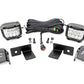 LED Light | Under Bed Mount | 2" Chrome Pair | Wide Angle | Polaris General/General XP
