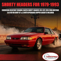 79-93 Mustang 5.0L Ceramic Shorty Headers | Direct Bolt-On