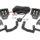 LED Light Kit | Ditch Mount | 2" Black Pair | Amber DRL | Chevy Silverado 1500 (19-24)