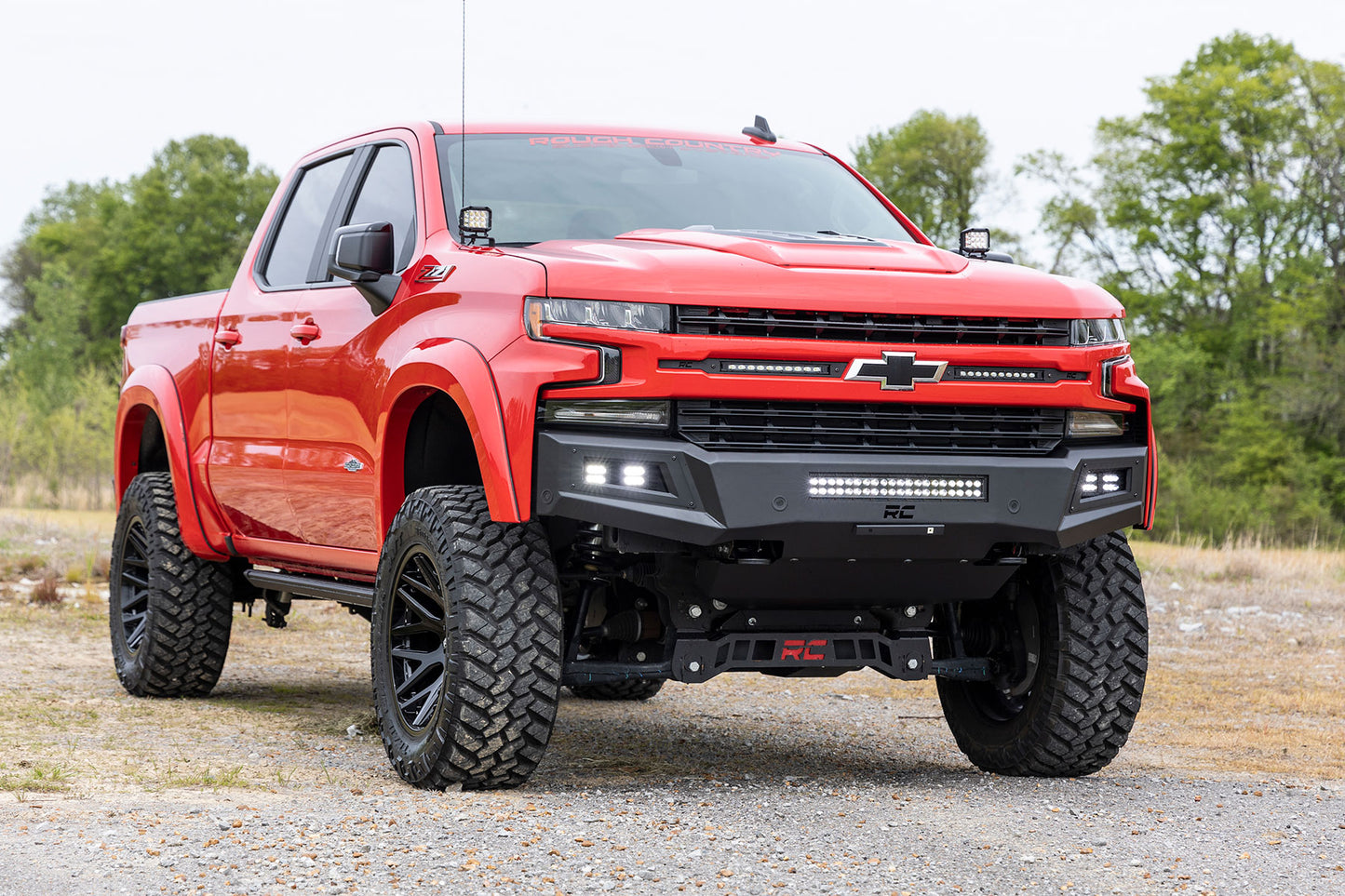 High Clearance Front Bumper | LED Lights & Skid Plate | Chevy Silverado 1500 (19-22)