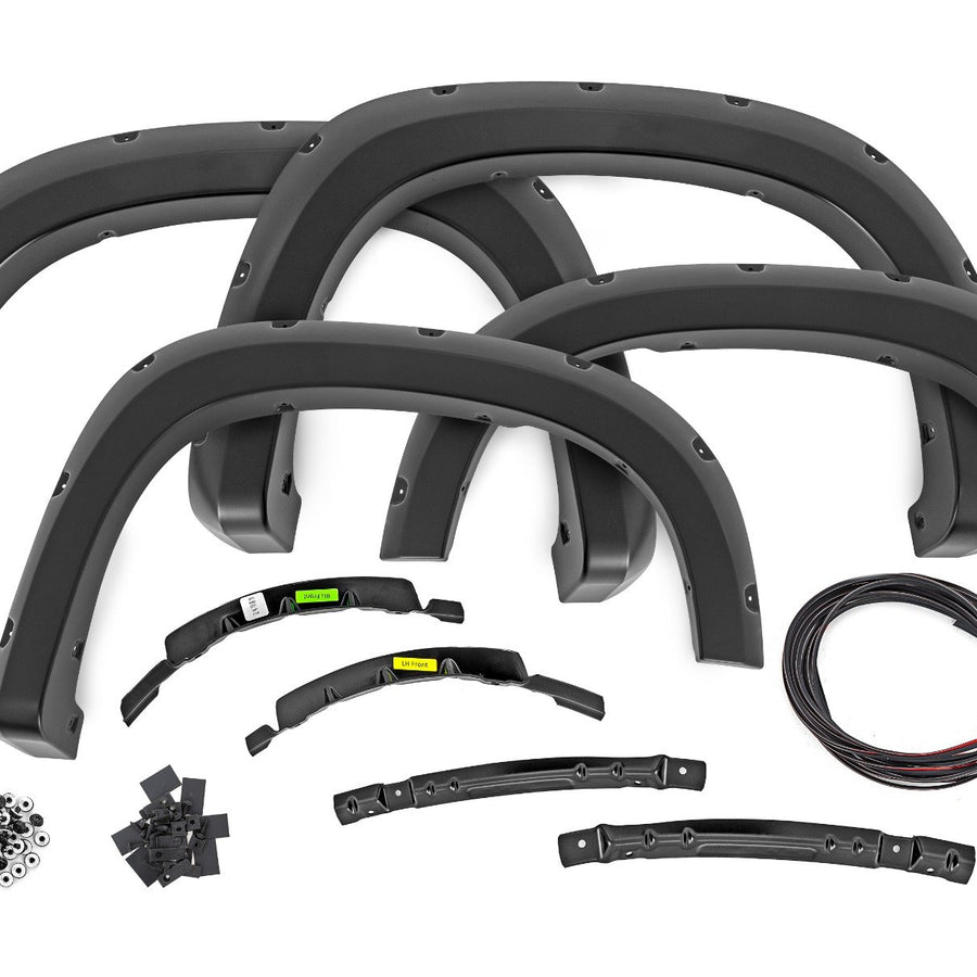 Pocket Fender Flares | GAZ Summit White | Chevy Silverado 1500 2WD/4WD (22-24)