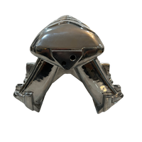 Polished Aluminum Chevy LS Hi-Ram Intake Manifold Rectangle Port, Hi Ram