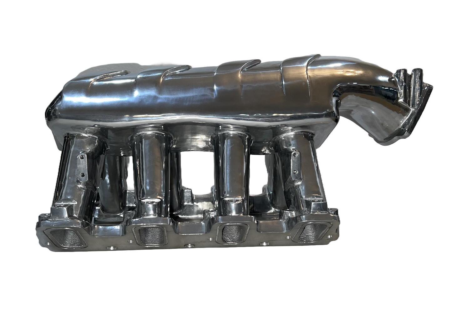 Polished Aluminum Chevy LS Hi-Ram Intake Manifold Rectangle Port, Hi Ram