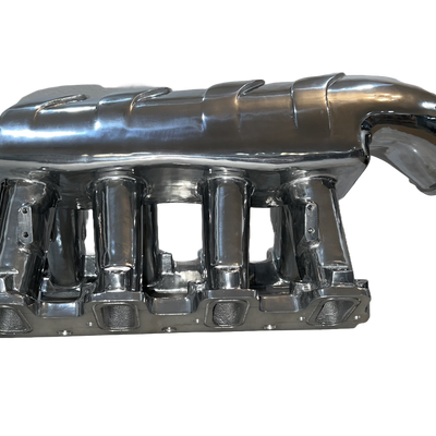 Polished Aluminum Chevy LS Hi-Ram Intake Manifold Rectangle Port, Hi Ram