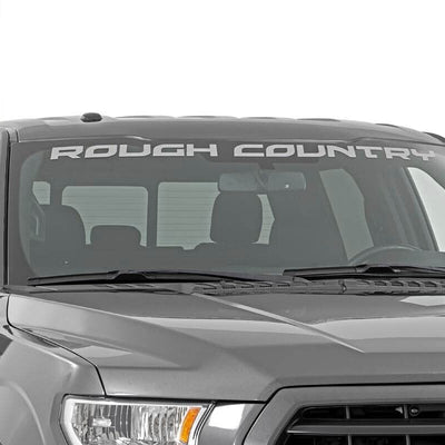 Rough Country Decal | 3 Inch x 49 Inch | Curved | Silver