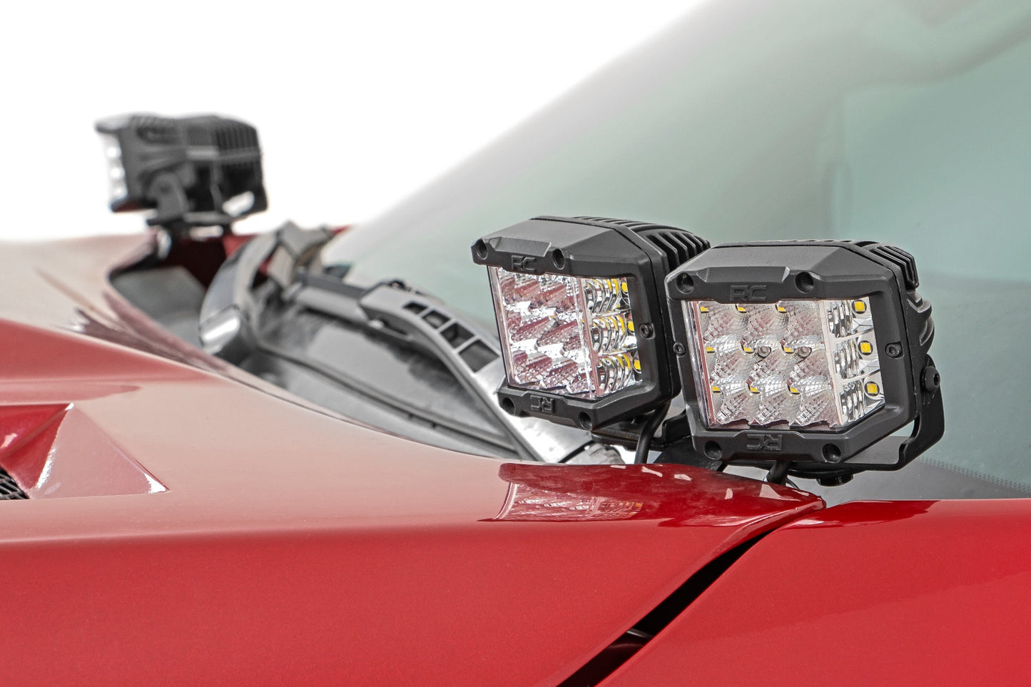 LED Light Kit | Ditch Mount | Dual 2" Black Pairs | Amber DRL | Toyota Tundra (14-21)