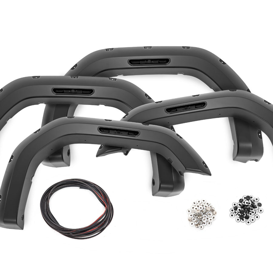 Pocket Fender Flares | GAZ Summit White | GMC Sierra 2500 HD/Sierra 3500 HD (20-24)