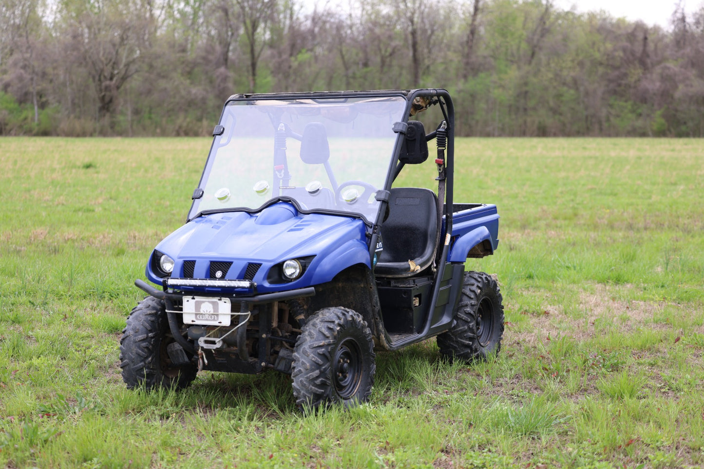 Vented Full Windshield | Scratch Resistant | Yamaha Rhino