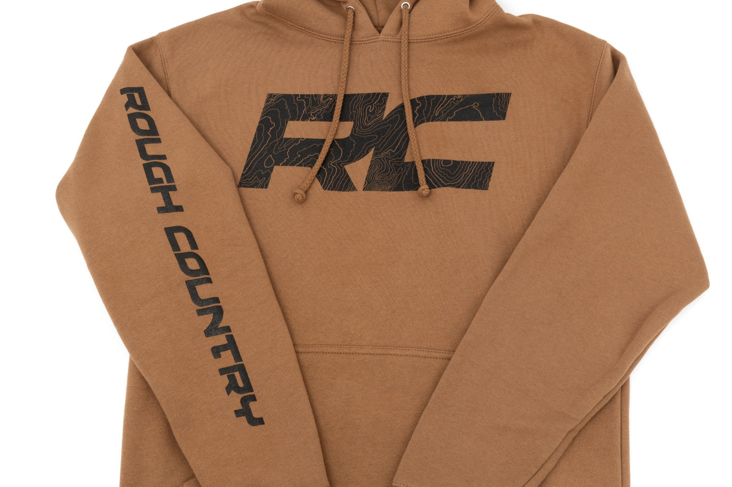 Rough Country Hoodie | RC Topographical Sleeve | Saddle | MD