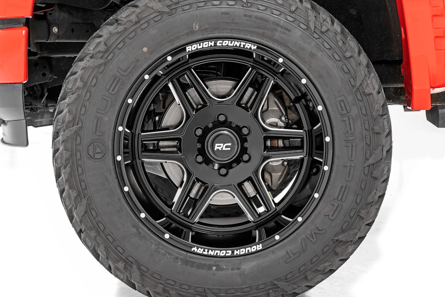 Rough Country 92 Series Wheel | Machined One-Piece | Gloss Black | 20x12 | 6x135 | -44mm