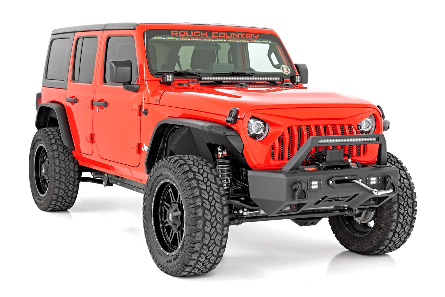 High Clearance LED Flat Fender Flare Kit | UV Treated | Jeep Wrangler JL (18-24)