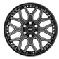 Rough Country 95 Series Wheel | One-Piece | Gloss Black Machined | 20x10 | 8x6.5 | -19mm