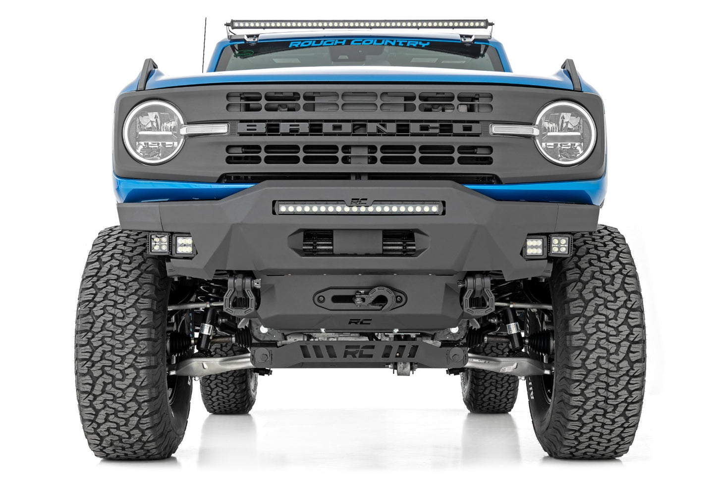 Front Bumper | Modular | Stubby Wings | DRL | Ford Bronco 4WD (2021-2024)