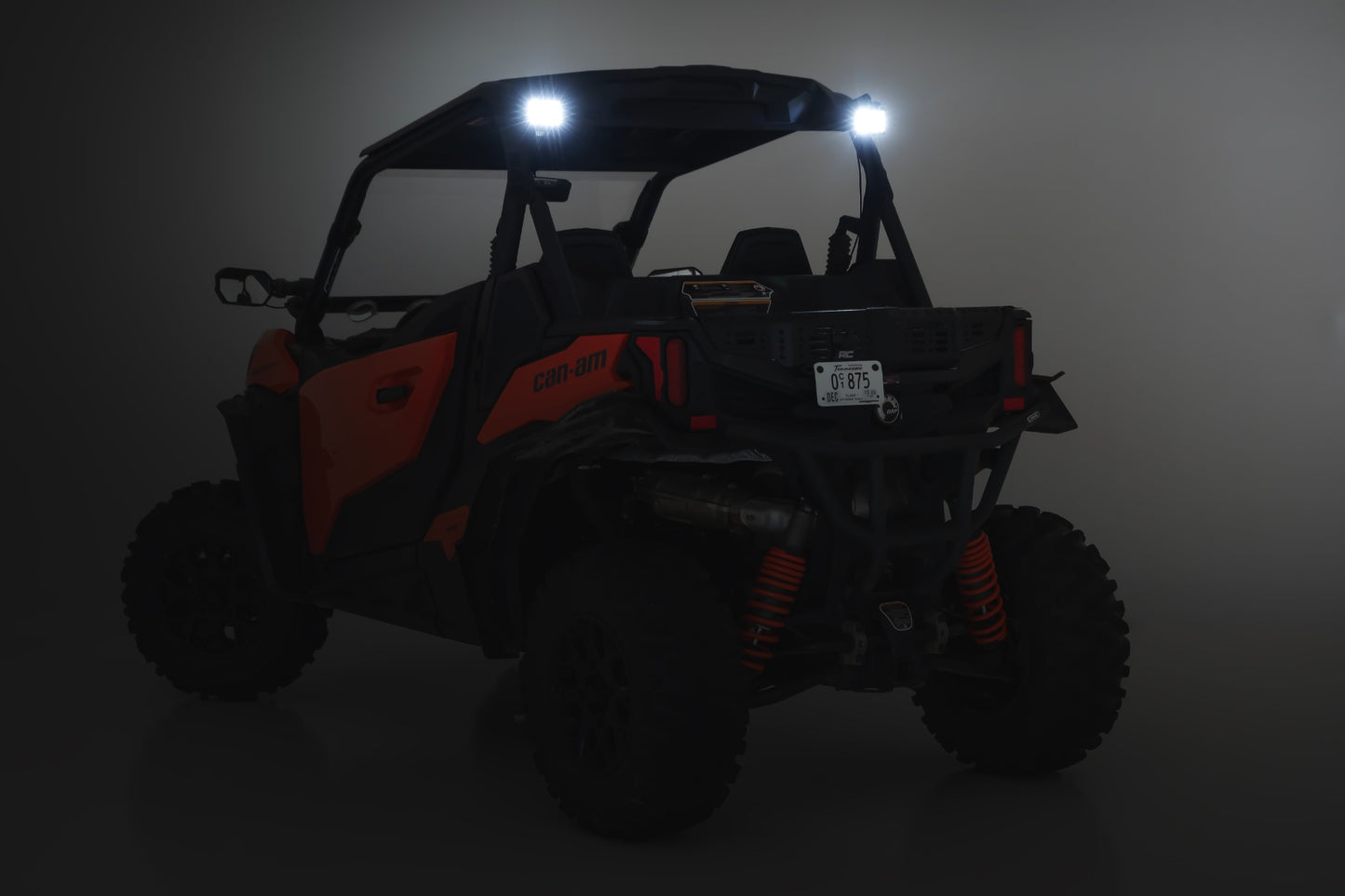 LED Light | Rear Mount | 2" Black Pair | Flood | Can-Am Maverick Sport