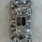 Polished Aluminum Intake Manifold, Small Block Chevy Mid Rise Dual Plane 55-95