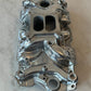 Polished Aluminum Intake Manifold, Small Block Chevy Mid Rise Dual Plane 55-95