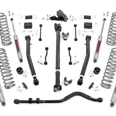 3.5 Inch Lift Kit | Adj Lower | FR D/S | Jeep Wrangler Unlimited Rubicon (18-23)