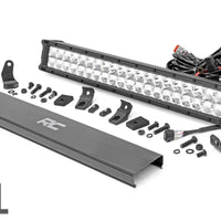 20 Inch Chrome Series LED Light Bar | Dual Row | Amber DRL