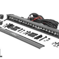 20 Inch Black Series LED Light Bar | Single Row | Amber DRL