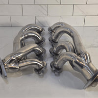 Stainless Steel Shorty Exhaust Headers – Fits 1999-2001 GMC Sierra 1500 2500, 2000-2001 GMC Yukon 4.8L 5.3L with EGR – Direct Bolt-On Manifold Replacement