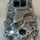 Polished Aluminum Intake Manifold for Big Block Chevy High Rise, Dual Plane