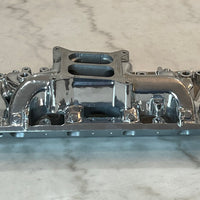 Polished Aluminum Intake Manifold Fits Small Block Ford 302 Dual Plane, Air Gap