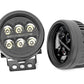 Black Series Round LED Light Pair | 3.5 Inch | Amber DRL