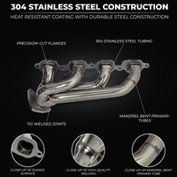 Stainless Shorty Headers – 2014–2020 GM 5.3 6.2